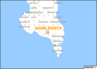 map of Sikhalásmata