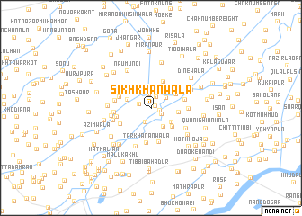 map of Sikhkhānwāla