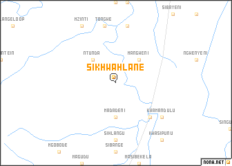 map of Sikhwahlane