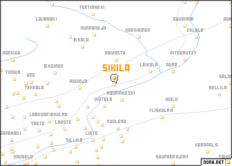 map of Sikilä