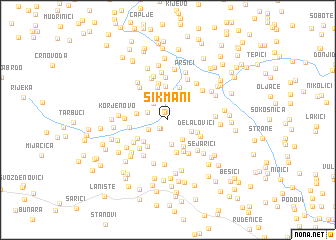 map of Šikmani