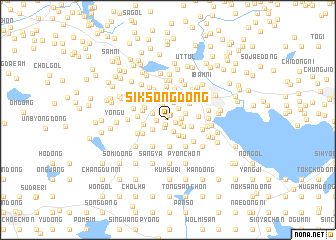 map of Siksong-dong