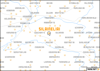 map of Šilainėliai