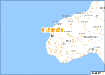 map of Silangkan