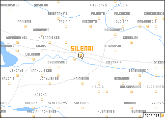 map of Šilėnai