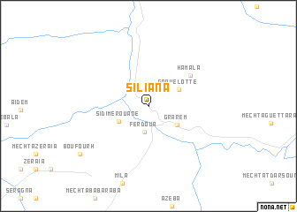 map of Siliana