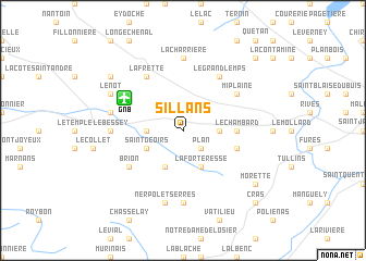 map of Sillans