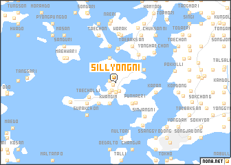 map of Sillyong-ni