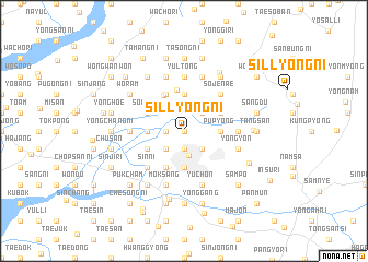 map of Sillyong-ni