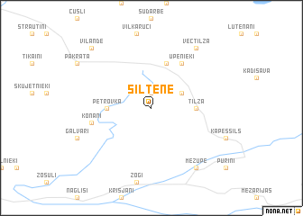 map of Sīltene