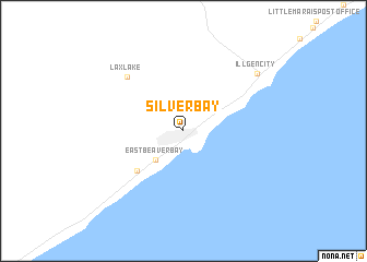 map of Silver Bay