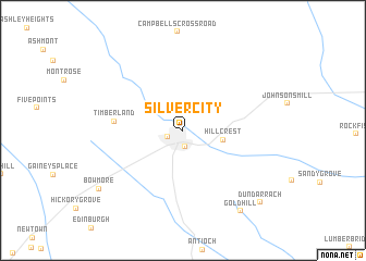 map of Silver City