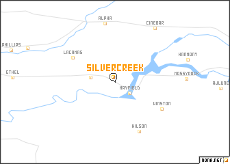 map of Silver Creek