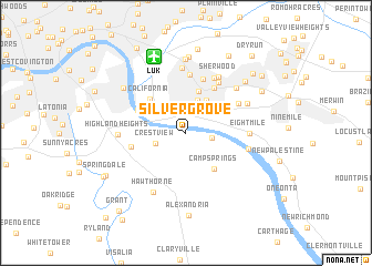 map of Silver Grove