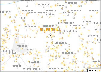 map of Silver Hill