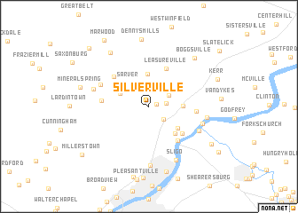 map of Silverville