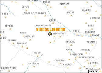 map of Simāgulī Sēnan