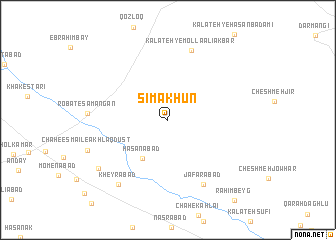 map of Sīmākhūn