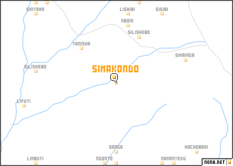map of Simakondo