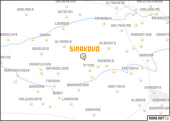 map of Simakovo