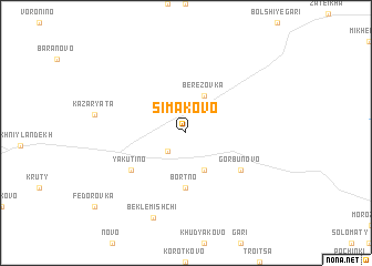 map of Simakovo