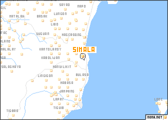 map of Simala