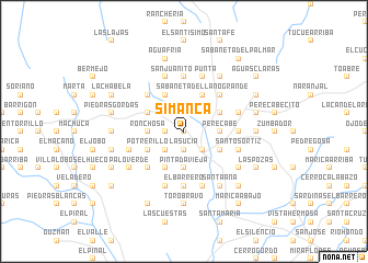 map of Simanca
