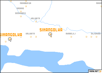 map of Simangolwa