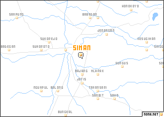 map of Siman