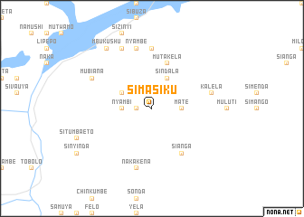 map of Simasiku