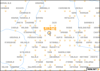 map of Simate