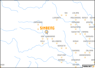 map of Simbeng