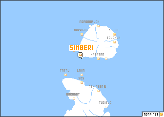 map of Simberi