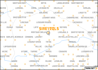 map of Simeyrols