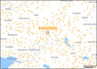 map of Simgŭnsol