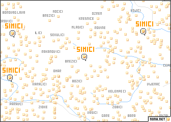 map of Simići
