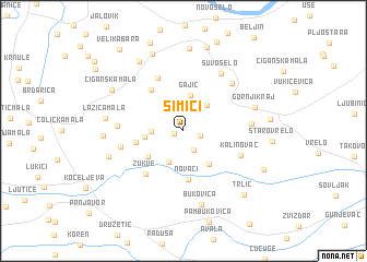 map of Simići