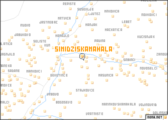 map of Simidžiska Mahala