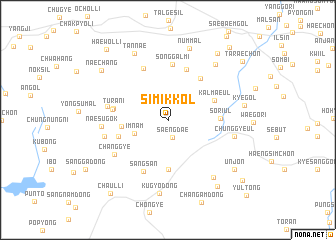map of Simi-kkol