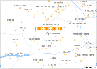 map of Simione Guambe