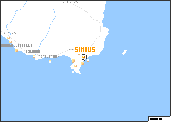 map of Simius