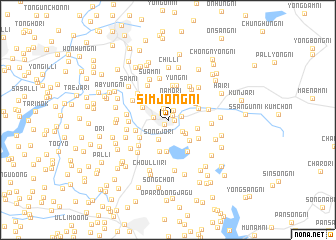 map of Simjŏng-ni