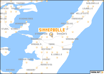 map of Simmerbølle
