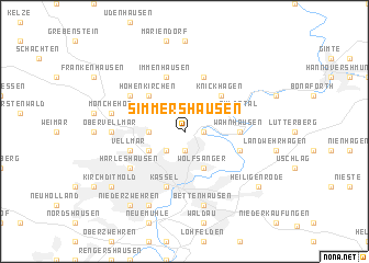 map of Simmershausen