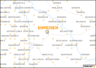 map of Simmozheim