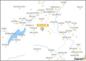 map of Simnica