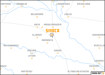 map of Simoca