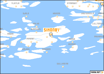 map of Simonby