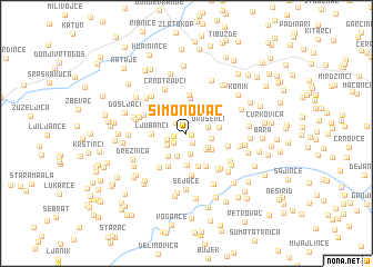 map of Simonovac