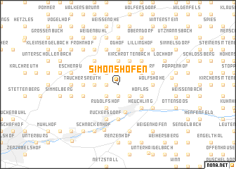 map of Simonshofen